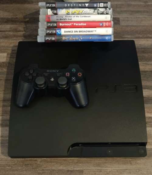 Playstation 3 500GB Console + 6 Games + Controller - Free Shipping