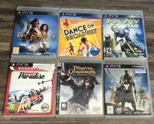 Playstation 3 500GB Console + 6 Games + Controller - Free Shipping