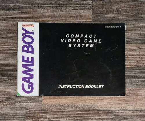 Nintendo Game Boy Instruction Booklet
