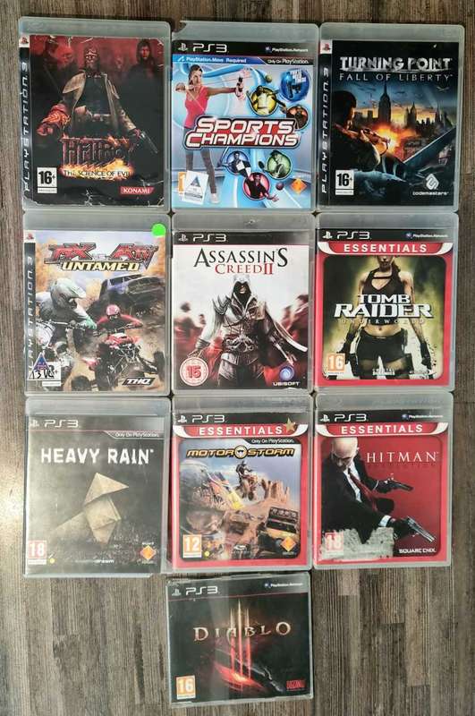 250gb PS3 Console + Controller + Games