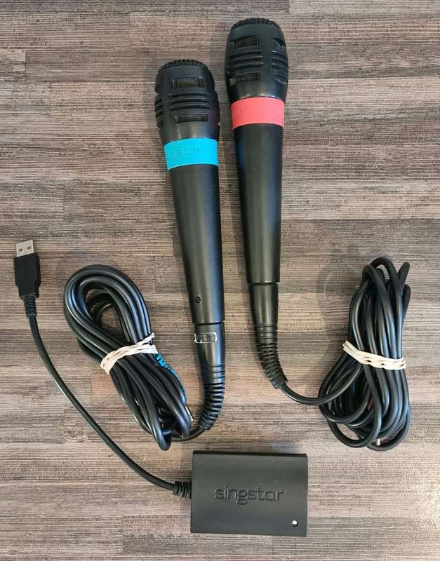 Sing Star Mics + Receiver for PS2 and PS3