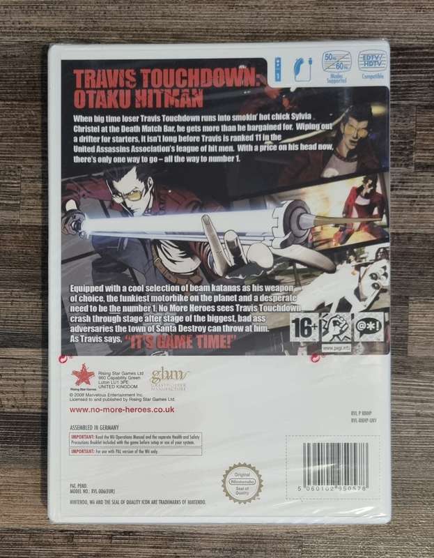 No More Heroes for Nintendo Wii With Light Sabre - Complete