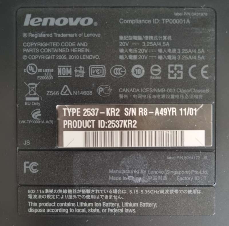 Lenovo ThinkPad i5 Laptop