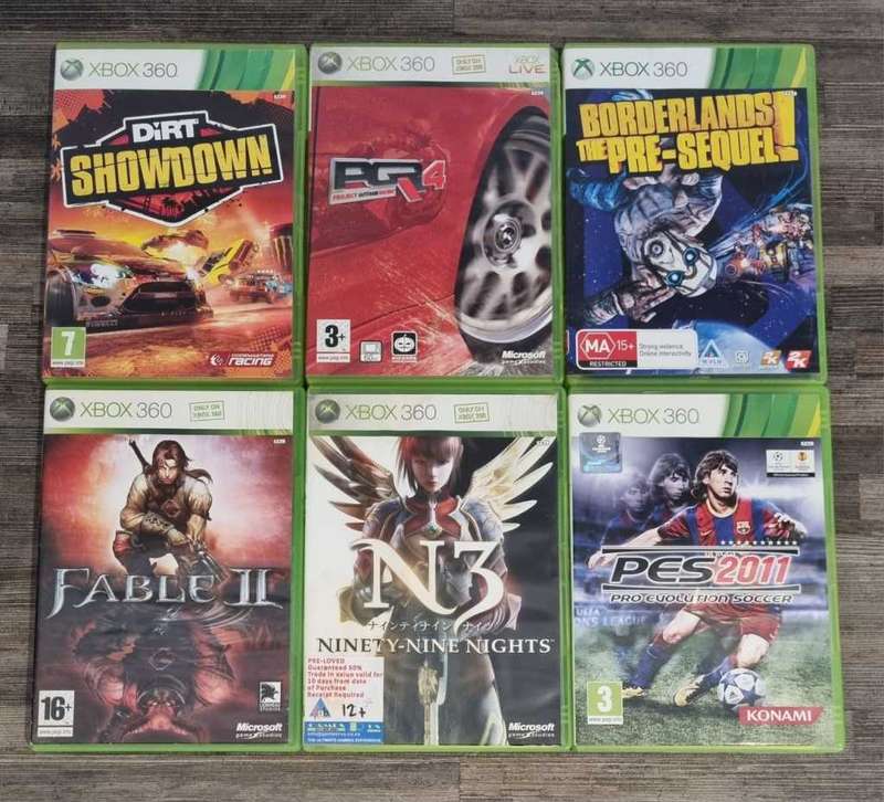 Xbox 360 500GB Console + Controller + 6 Games