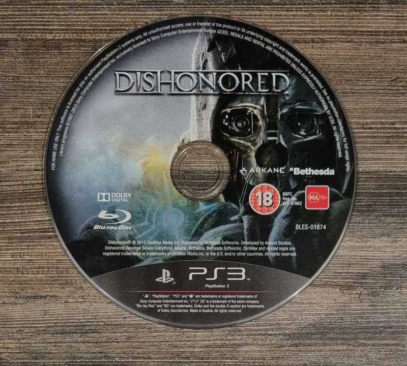Dishonored for PS3 - Disc Only