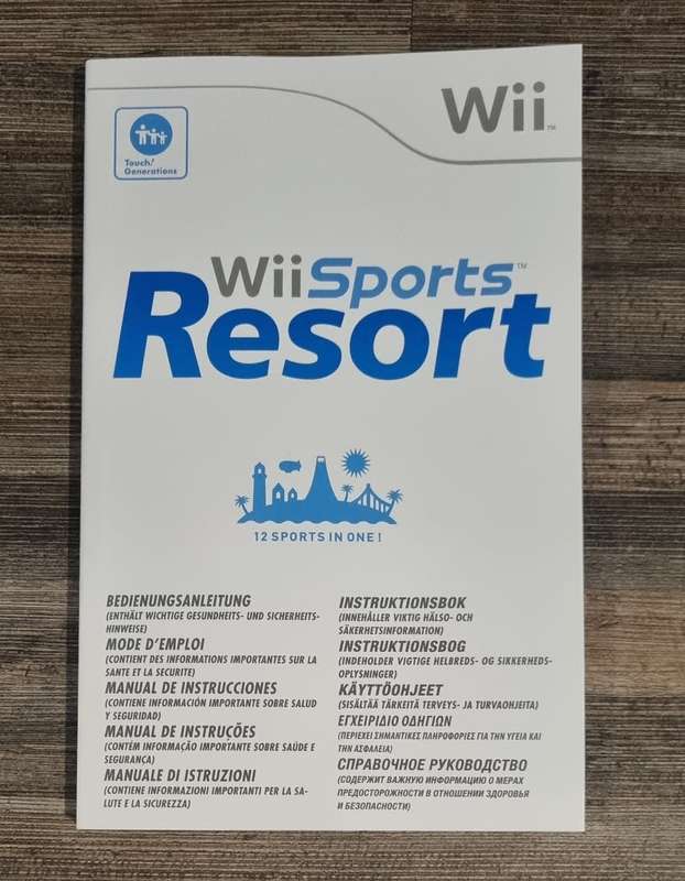 Wii Sports Resort Instruction Book /Manual