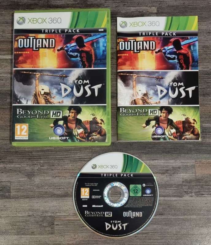 Outland, From Dust, Beyond Good and Evil for Xbox 360 - Complete