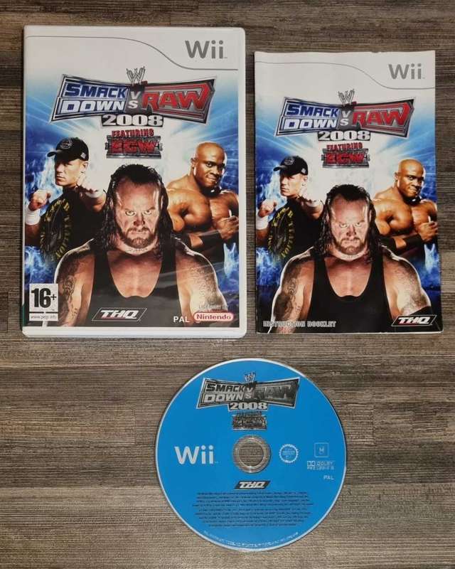 Smack Down vs Raw 2008 for Nintendo Wii - Complete