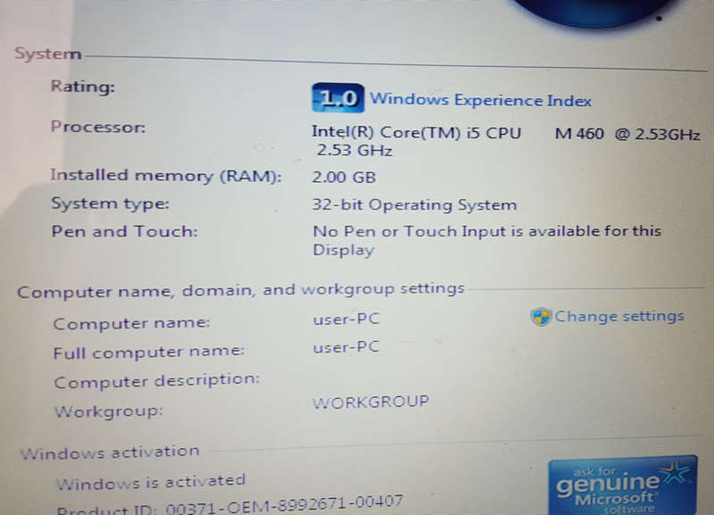 ASUS N61JV-JX421x - 16" - Core i5 460M - 2GB RAM - 160 GB HDD