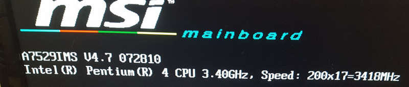 MSI G31TM-P21 Motherboard + Intel Pentium 4 CPU @ 3.40GHz + Fan & Heat sink