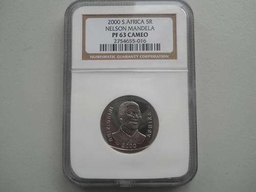 *** 2000 Mandela R 5 Proof 63 Cameo NGC *** Rarely on auction