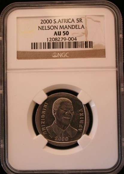 ***** 2000 Mandela AU 50 NGC **** Seldom seen, don't miss *****