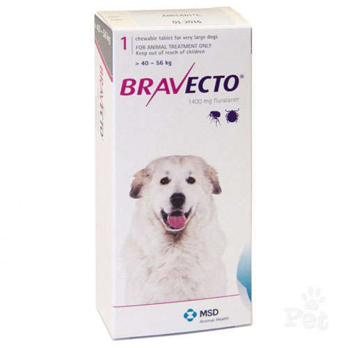 Bravecto - 3 Month Tick & Flea Treatment for Extra Large Dogs (40-56kg)