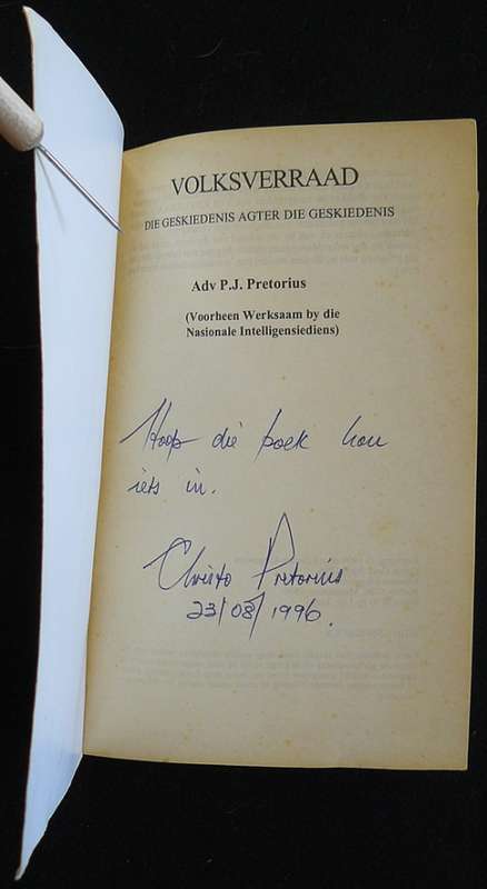 Volksverraad. Pretorius, Advokaat P. J