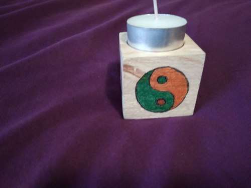 Yin Yang Candle Holder