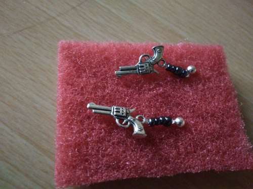 Gun earrings