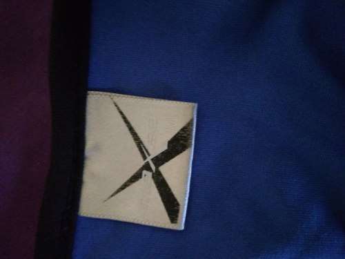 Blue and Black Maxed top with straps Size M
