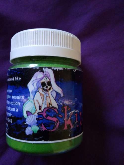 Hair dye Skullour Temporary Powder LIME GREEN