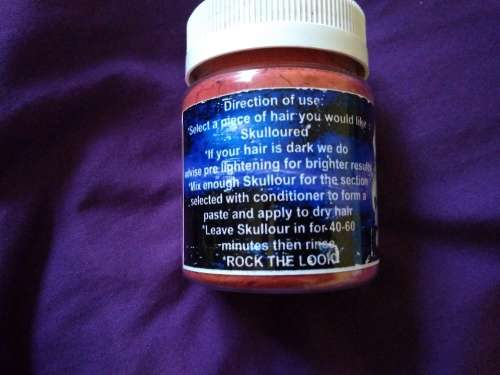 Hair dye Skullour Temporary Powder RED