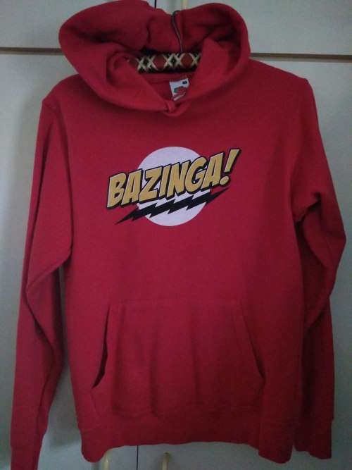 Big Bang Theory - Bazinga! - Red Hoodie Size Medium