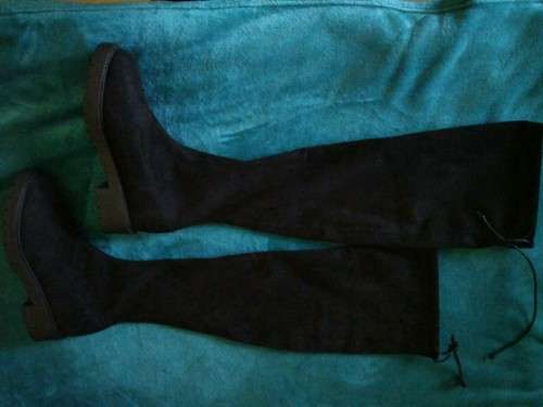 Black Boots Size 6 (above the knee)