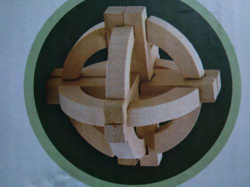 3-D Wooden puzzles interlocking x 2