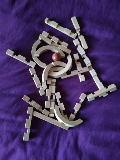 3-D Wooden puzzles interlocking x 2