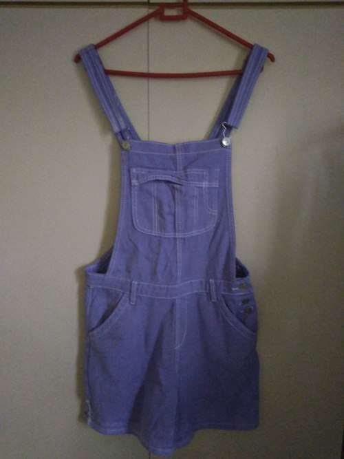 Purple Dungarees short size medium