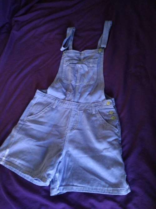 Purple Dungarees short size medium