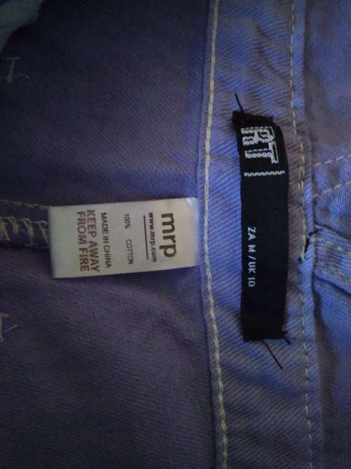Purple Dungarees short size medium