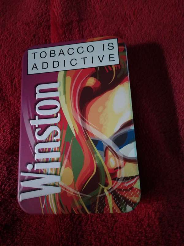 Winston Cigarette Box - Artist Emmanuel 'Manu' Kongolo