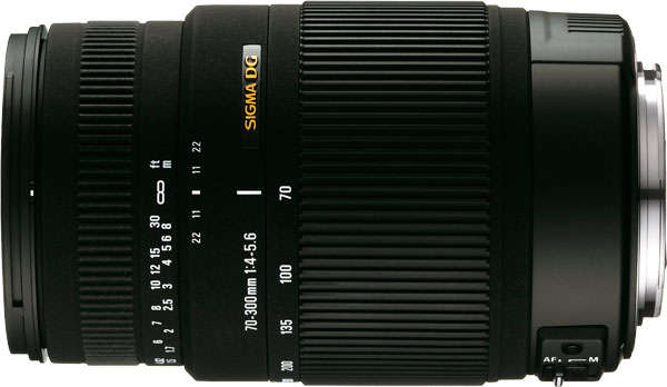 SIGMA DG 70-300mm LENS (New Condition with lens caps)