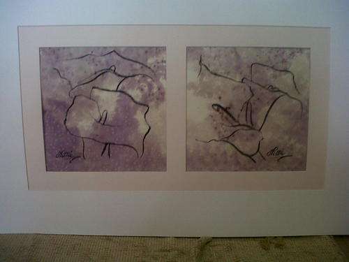 !Wow ! HETTIE SAAIMAN original mixed media painting.