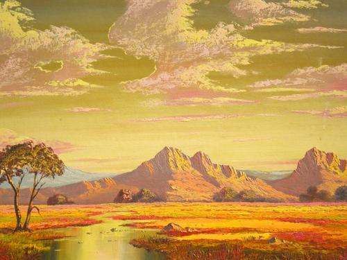 L.ALBERTYN  - ORIGINAL (Large Oil on Board ) Amazing painting.