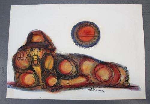 Hargreaves Ntukwana (1938 - 1999) - Abstract Male  100% auhentic