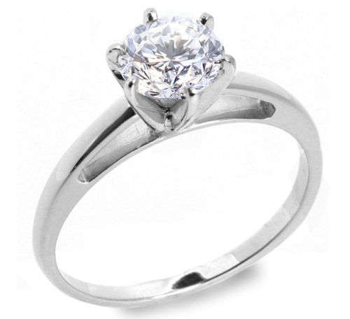 1 CT G/SI  Round Cut Diamond Ring Set in 14k White Gold!!!