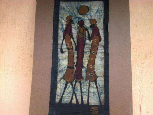 LOVELY BATIK BY VAL OF THREE WOMEN.WARM COLOURS!!