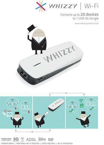 WHIZZY 3G ROUTER & POWER BANK