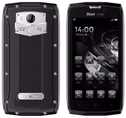 BLACKVIEW BV7000 5.0" FHD MTK6737T Quad-core Android 7.0 4G Phone 8MP CAM 2GB RAM 16GB ROM IP68 3500
