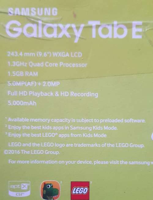 Samsung Galaxy Tab E