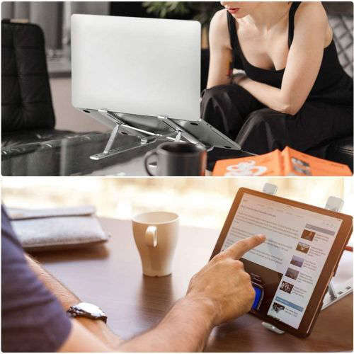 Laptop Stand Computer Stand Aluminum 6-Angles Adjustable Laptop Tablet