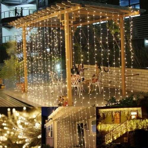 LED Fairy String Light Inter-connecting Clear Cable Inter-connecting Warm White 10M