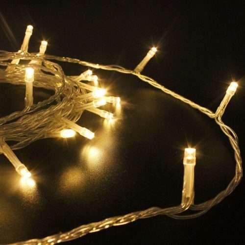 LED Fairy String Light Inter-connecting Clear Cable Inter-connecting Warm White 10M