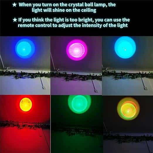 JG-D09 Crystal Ball LED Luminous Night Light