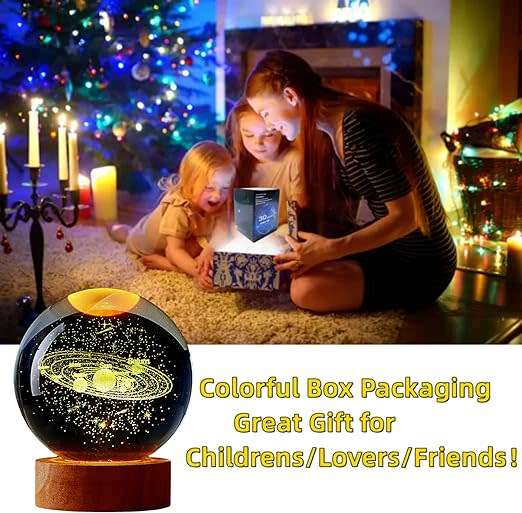 JG-D09 Crystal Ball LED Luminous Night Light