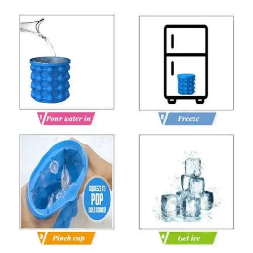 The Revolutionary Space Saving Silicone Ice Cube Maker Ice