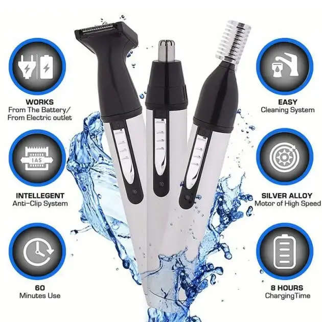 Nose Ear Hair Trimmer 3 In 1
