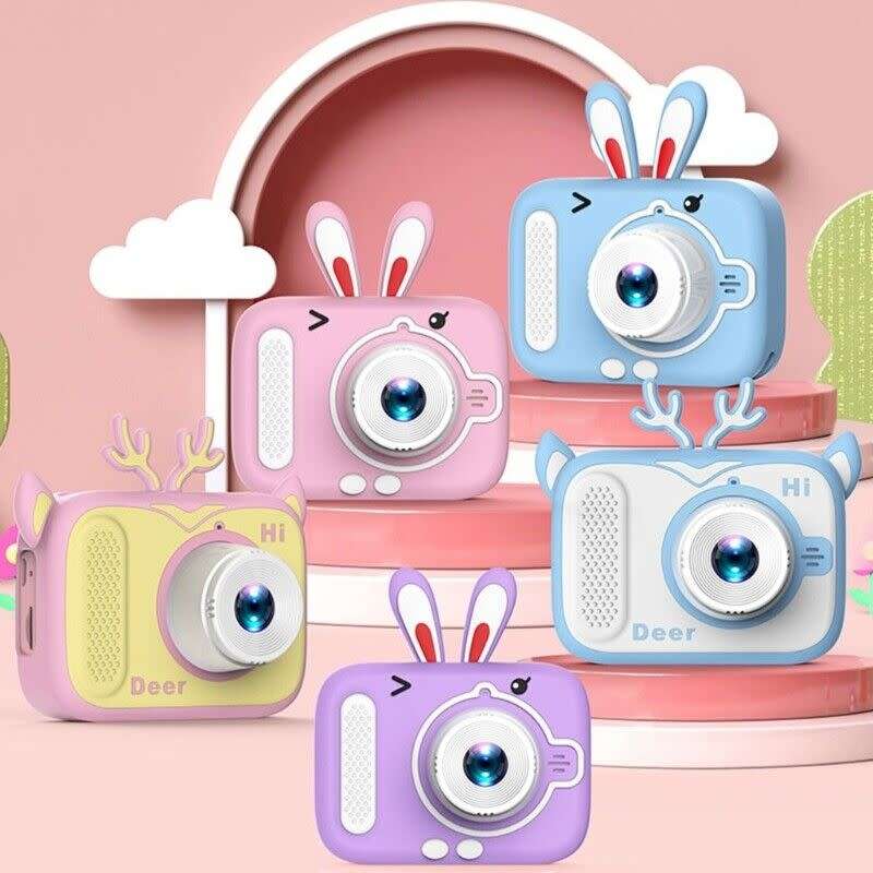 Christmas kids gifts Aerbes AB-SX01 Deer Kids Image And Video Camera With Lanyard, 5 Built In Games