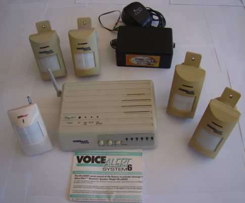 Voice Alert System 6 Wireless outdoor Alarm system