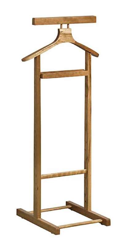 Oak Wood Dumb Valet Clothes Stand